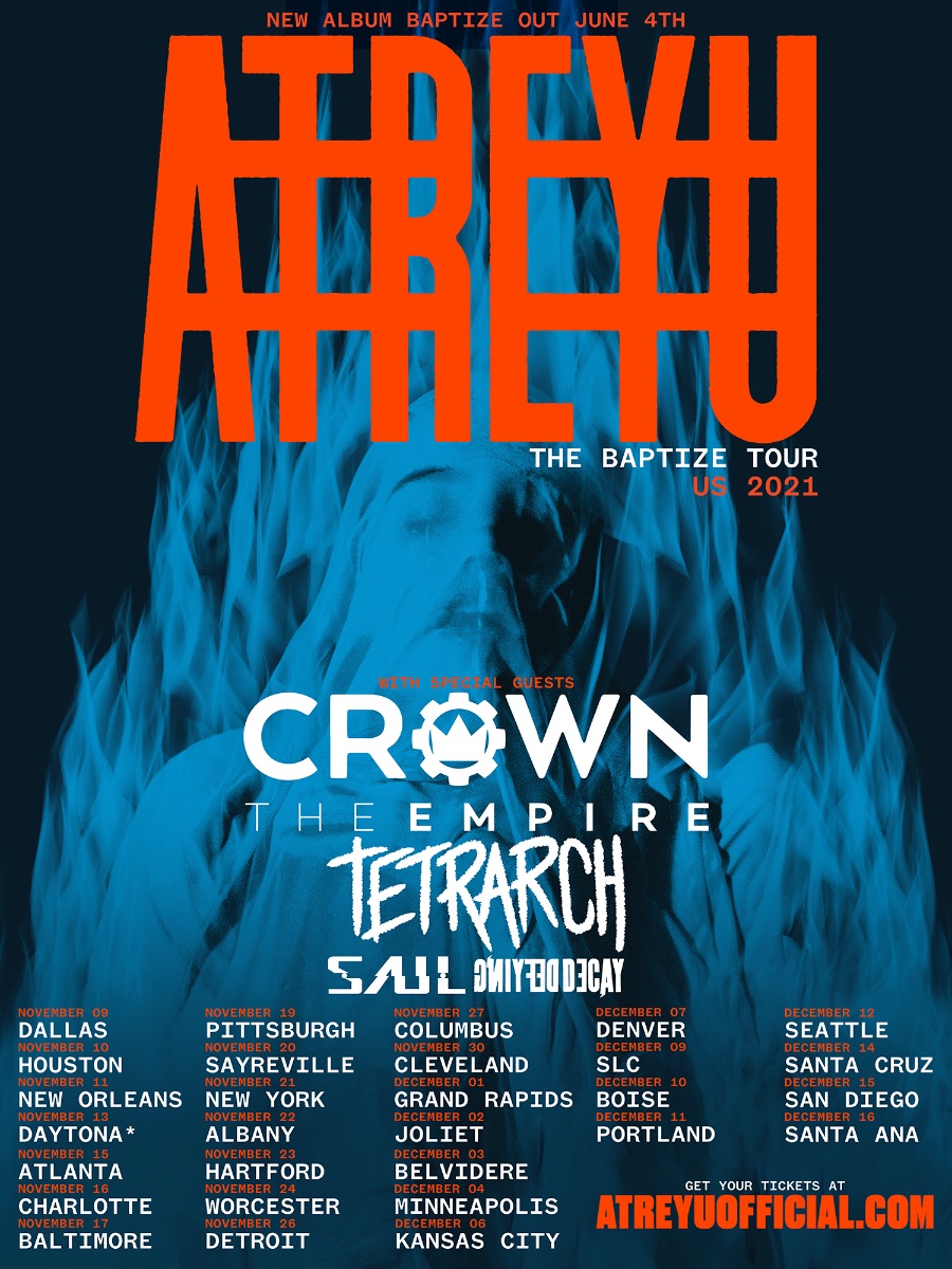 Rising Metal Stars TETRARCH Embark on U.S. Tour with Headliners ATREYU