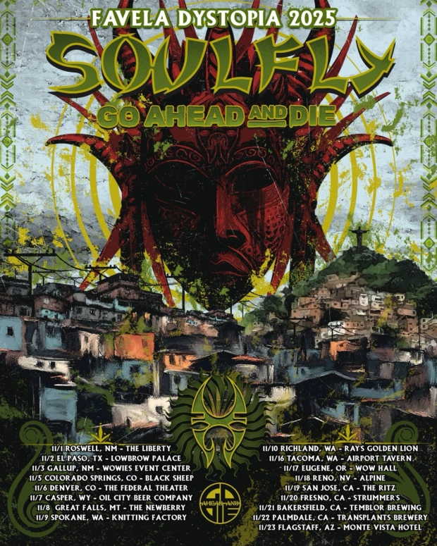 SOULFLY Announces U.S. Tour with GO AHEAD AND DIE | Adrenaline PR